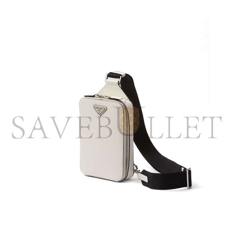 PRADA BRIQUE SAFFIANO LEATHER BAG 2VZ106 (20*14*4cm)